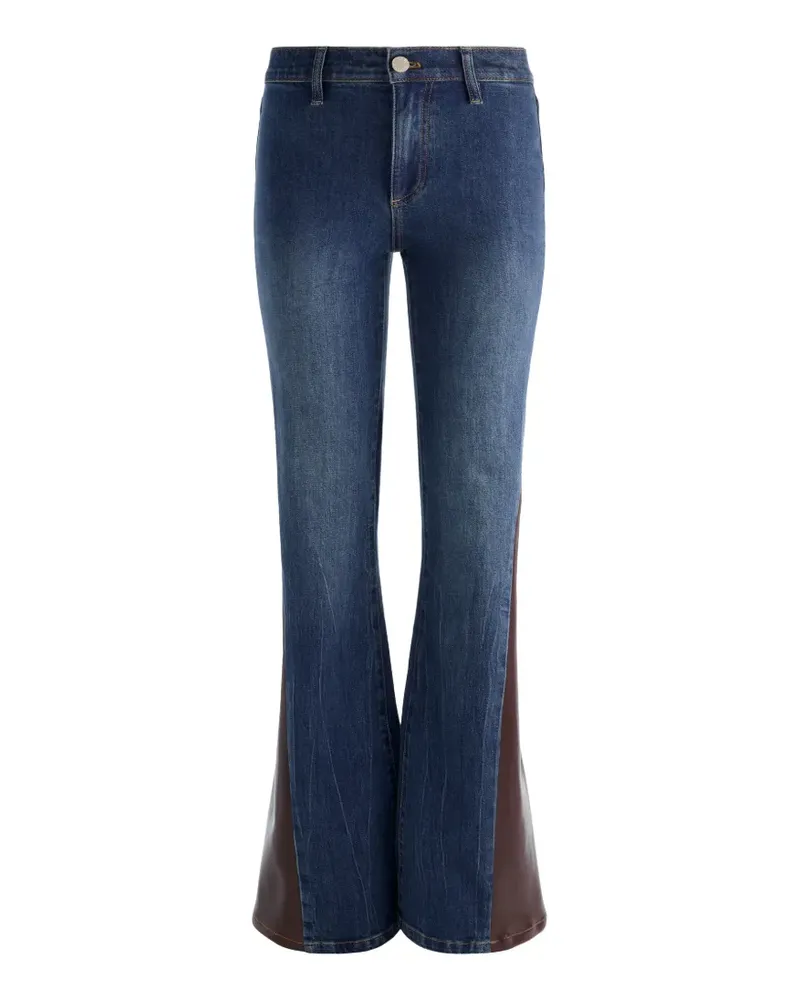 Alice + Olivia SB Godet Wide-Leg-Jeans - Blau Blau
