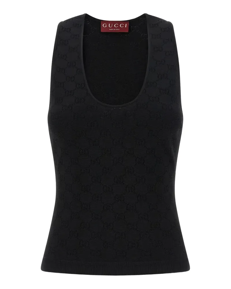 Gucci GG jacquard tank top - Schwarz Schwarz
