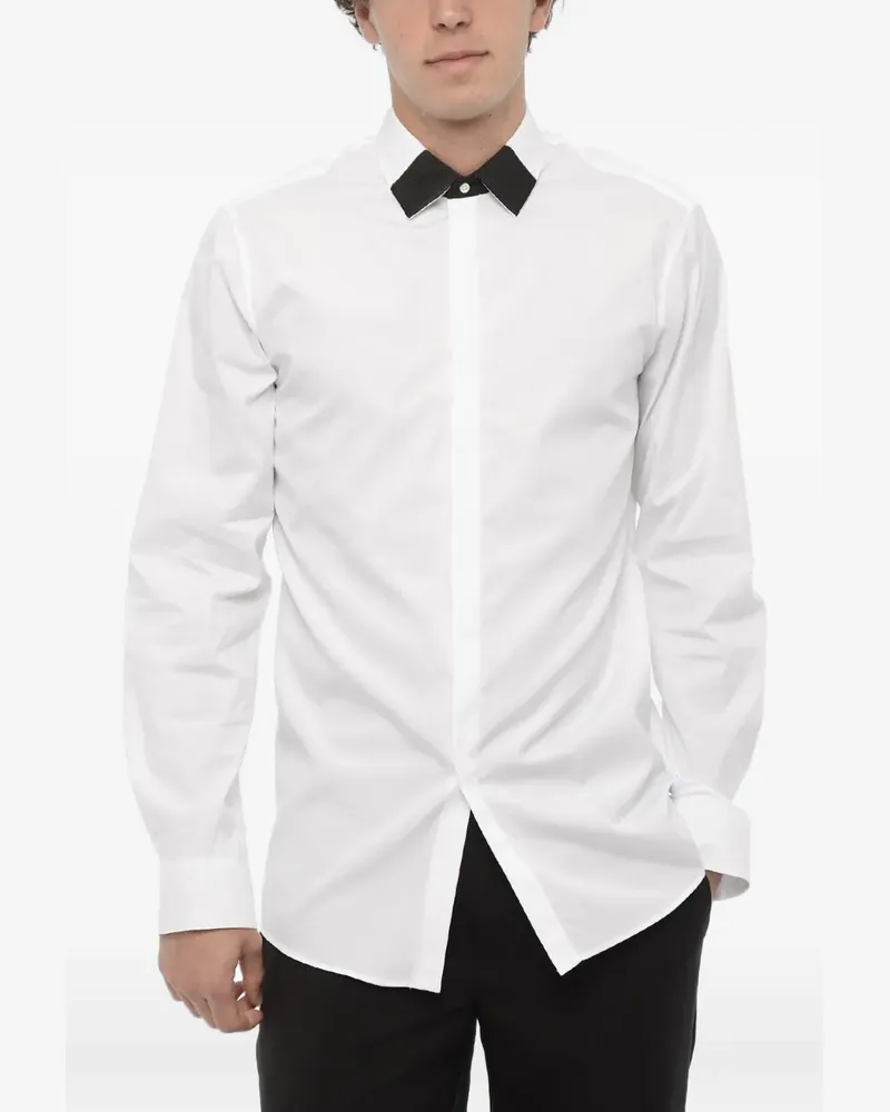 Neil Barrett loose-fit french-collar shirt - Weiß Weiß