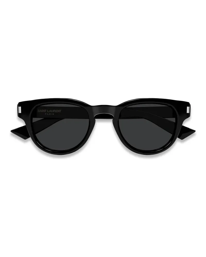 Saint Laurent Sonnenbrille mit rundem Gestell - Schwarz Schwarz