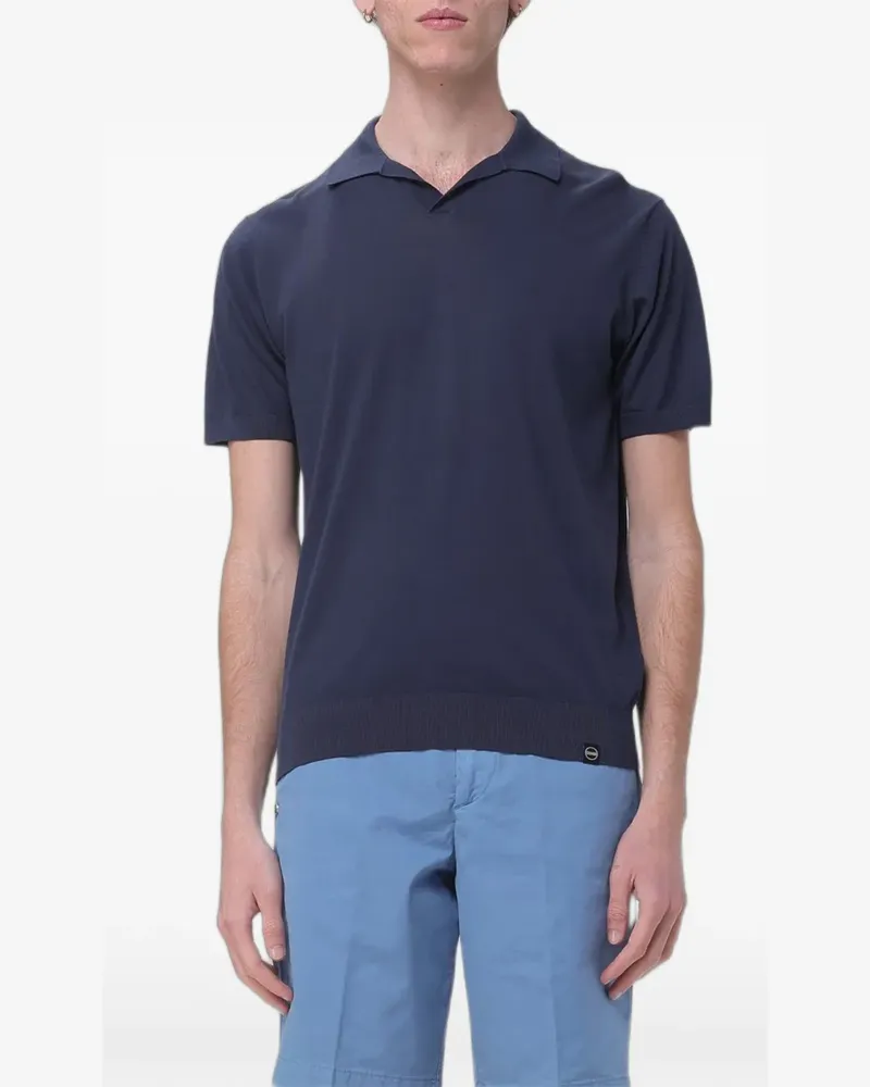 Colmar Fein gestricktes T-Shirt - Blau Blau