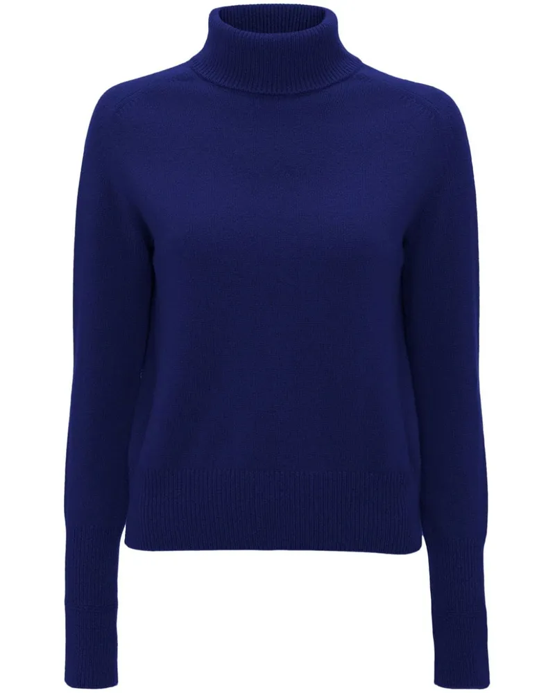 Victoria Beckham Fein gestrickter Rollkragenpullover - Blau Blau