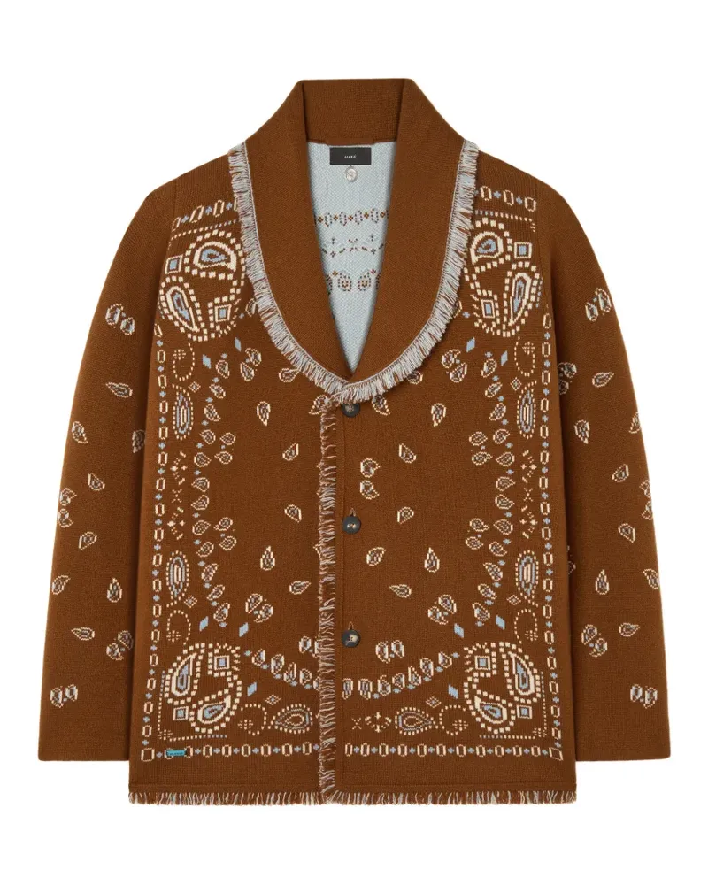 Alanui Cardigan mit Bandana-Print - Braun Braun