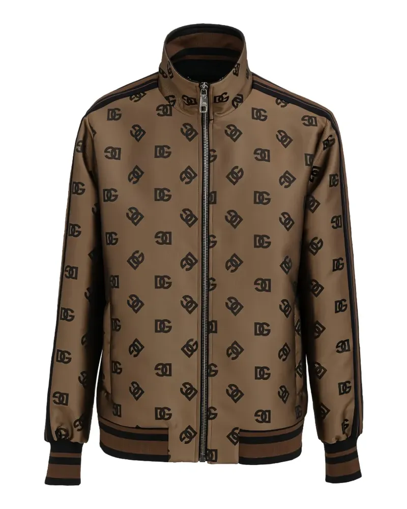 Dolce & Gabbana Sportjacke mit Stehkragen - Braun Braun