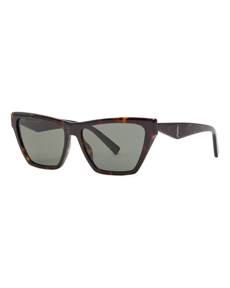 Saint Laurent Sonnenbrille im Cat-Eye-Design - Braun Braun