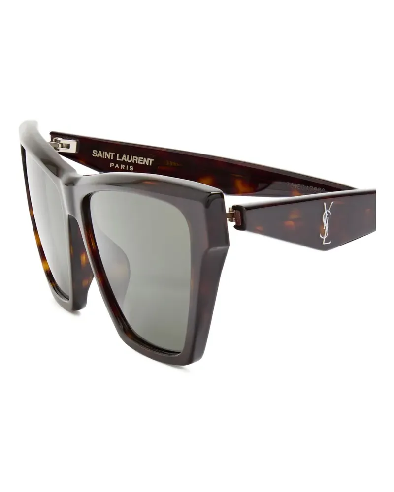 Saint Laurent cat-eye acetate sunglasses - Braun Braun
