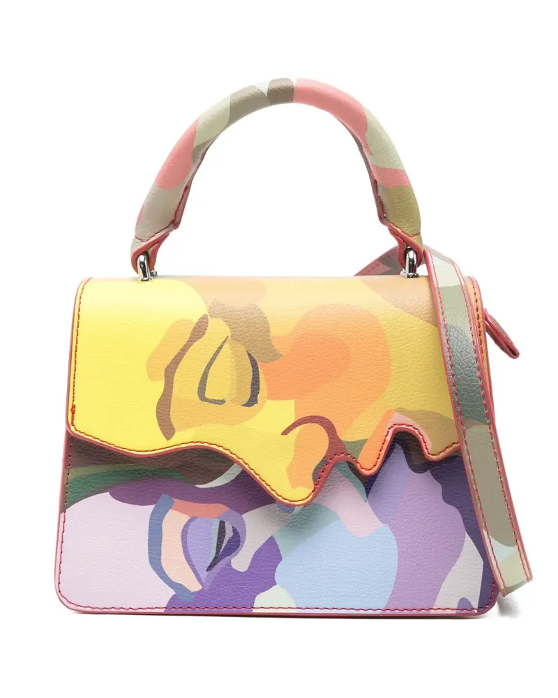 KidSuper top-handle graphic-print tote bag - Grün Grün