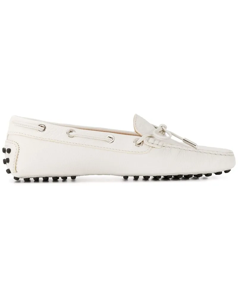 TOD'S Loafer mit Ösen - Weiß Weiß