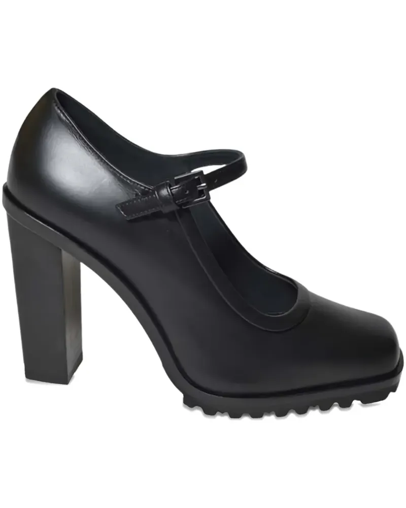 Max Mara Mary Janes Pumps mit Schnallenriemen - Schwarz Schwarz