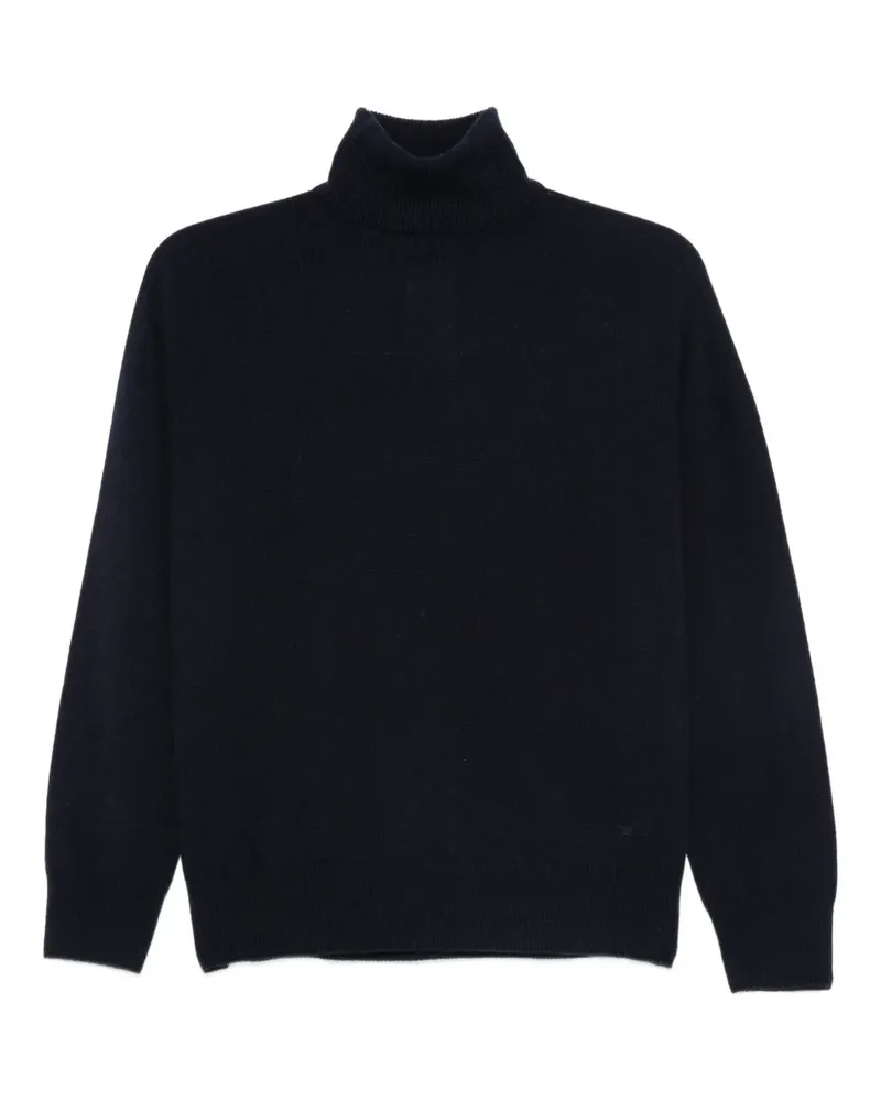 Emporio Armani Rollkragenpullover aus Kaschmir - Blau Blau
