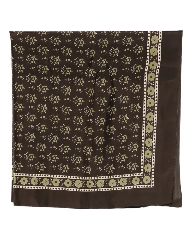 Soeur floral silk scarf - Braun Braun