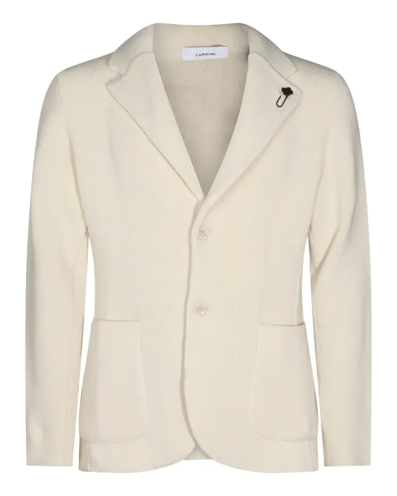 LARDINI notched-lapel blazer - Nude Nude