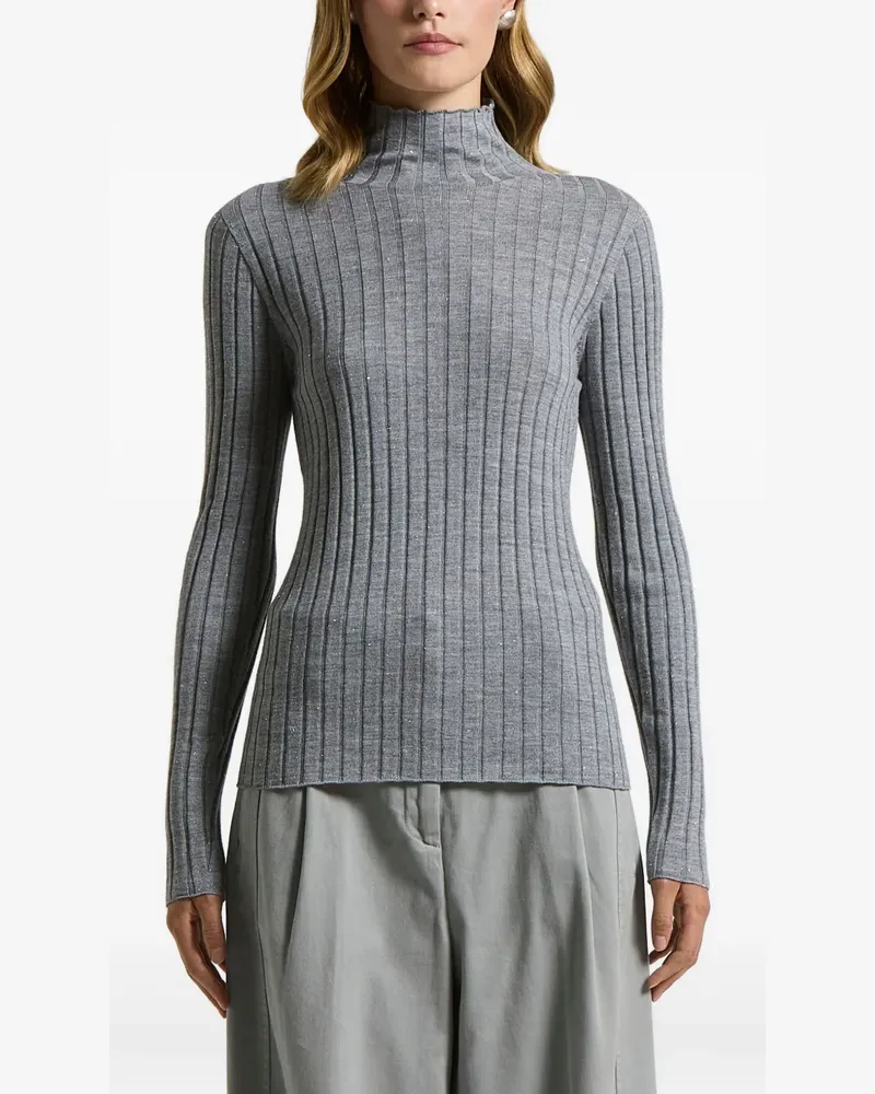 Peserico Pullover mit Rollkragen - Grau Grau