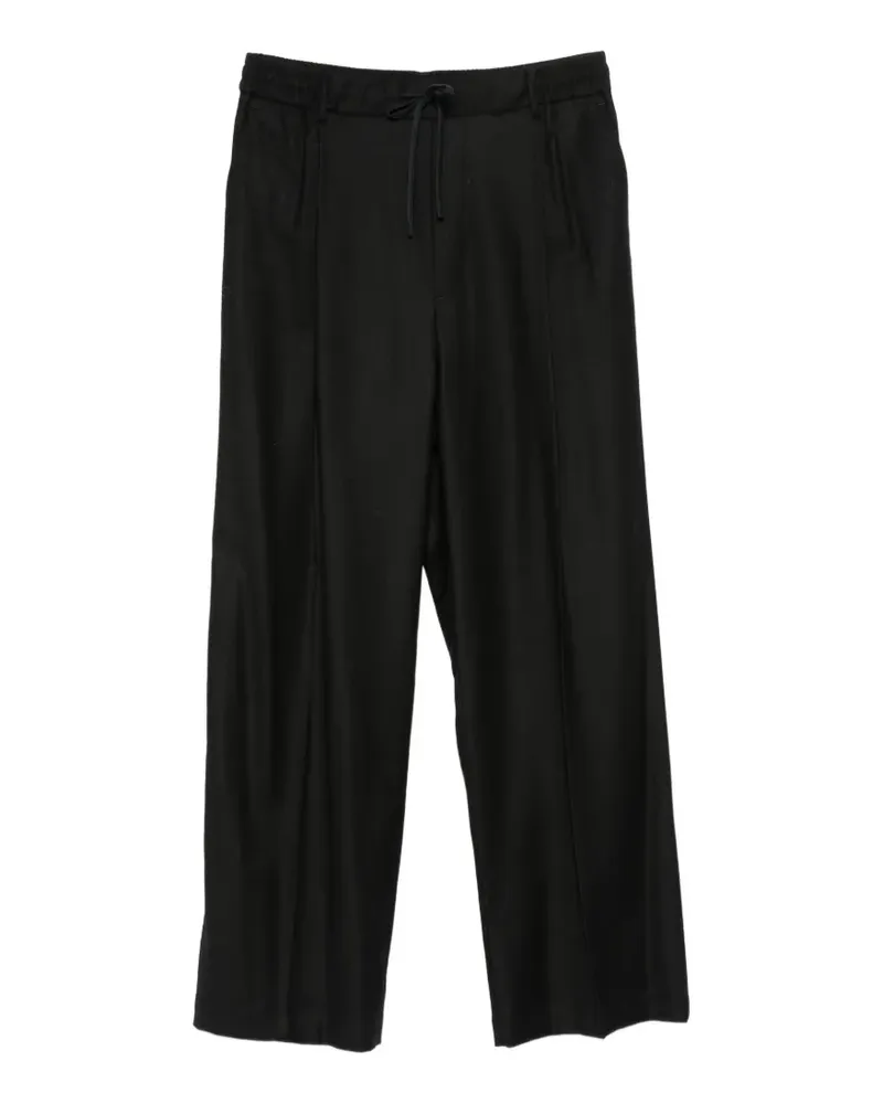 BARENA Weite Hose mit Kordelzug - Schwarz Schwarz