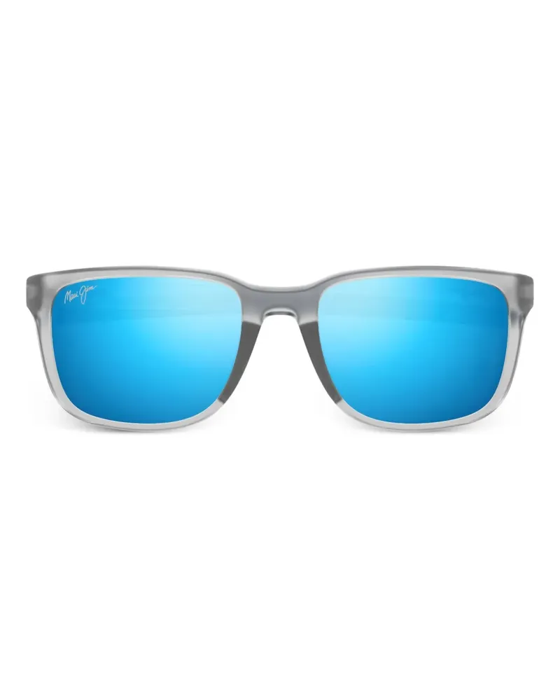 Maui Jim Eckige Sonnenbrille - Grau Grau
