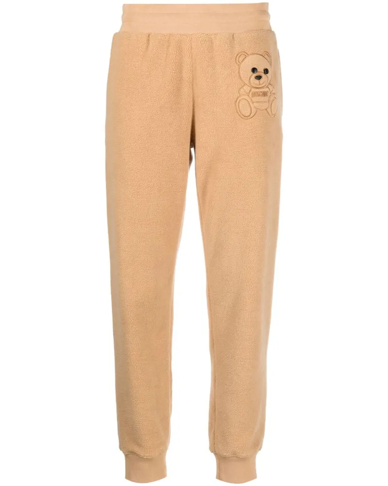 Moschino Cropped-Hose mit Teddy - Nude Nude