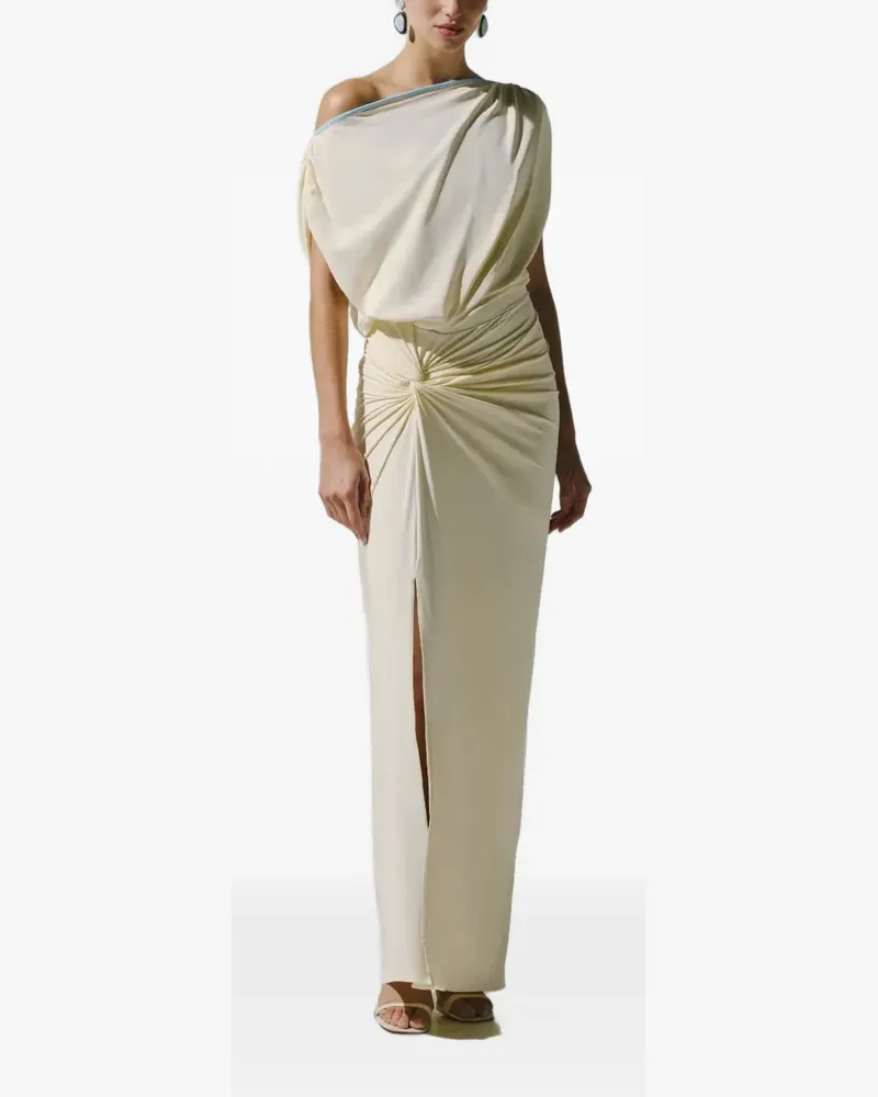 Baobab Collection Gerafftes Kleid mit Knotendetail - Nude Nude