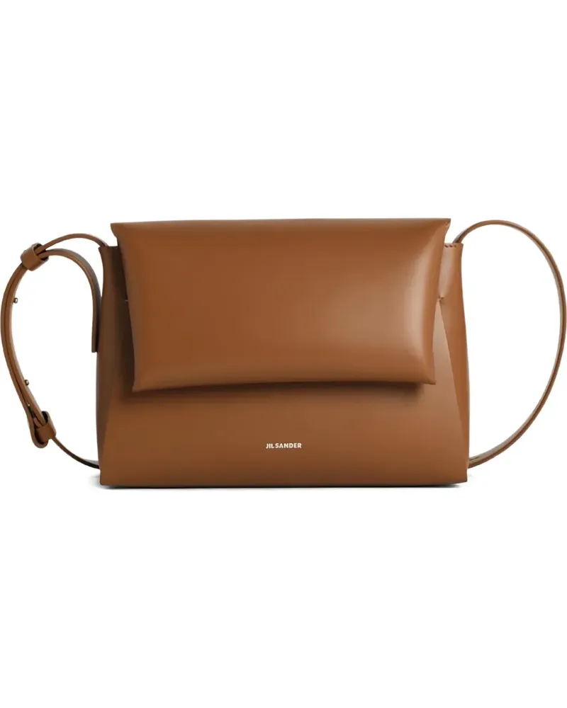 Jil Sander Umhängetasche mit Henkel - Braun Braun