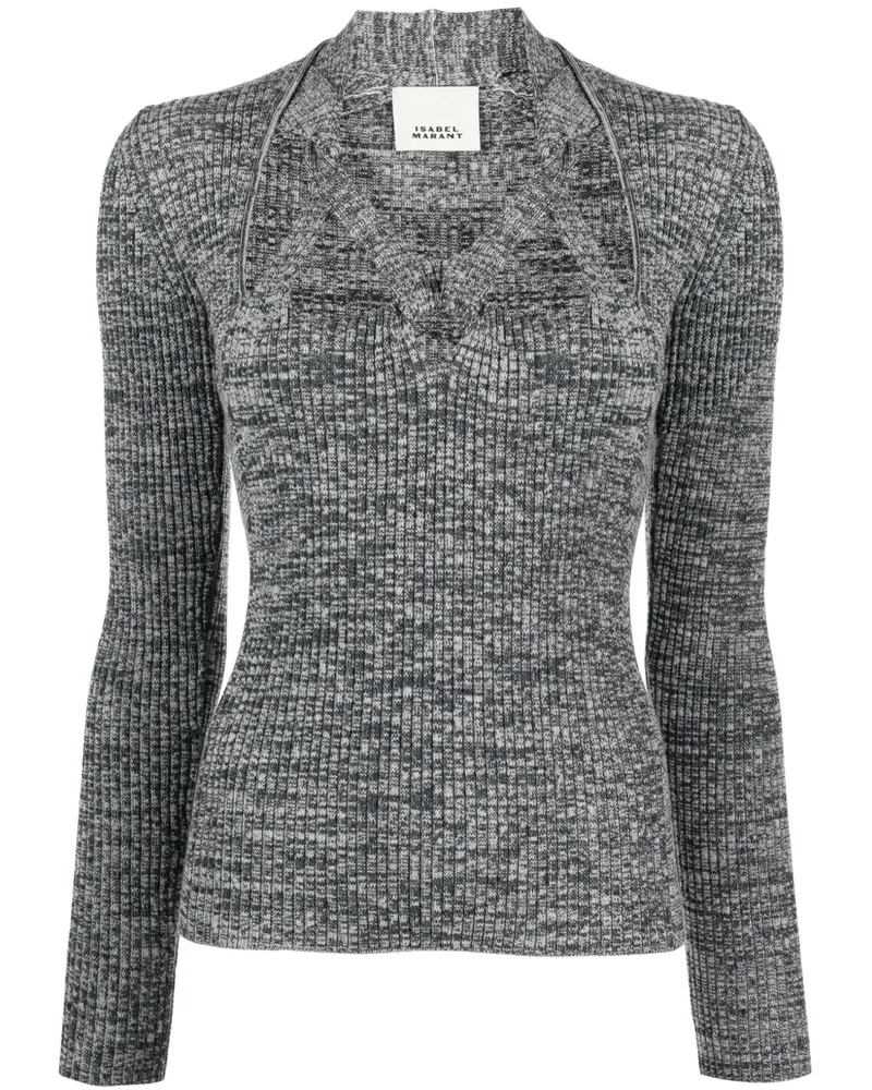 Isabel Marant Zoria Strickoberteil - Grau Grau