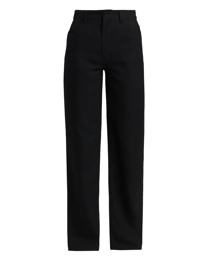 LOULOU Hose mit Gürtelschlaufen - Schwarz Schwarz