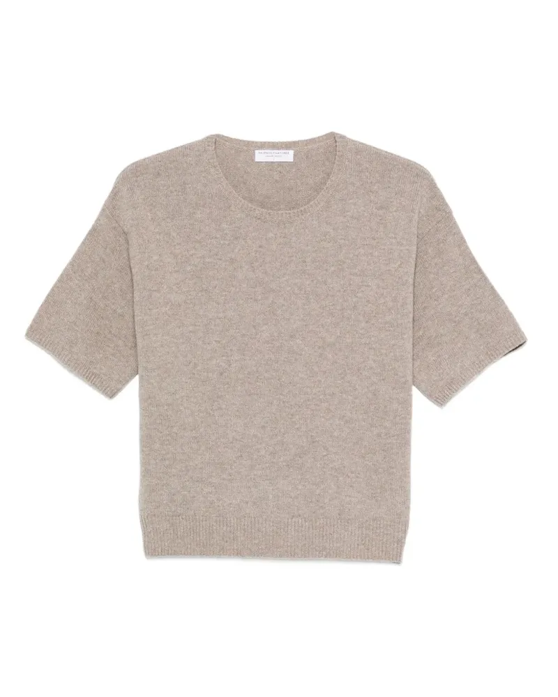 Majestic short-sleeve knitted T-shirt - Nude Nude
