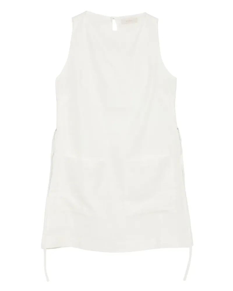Faithfull The Brand Elena pocket tie mini dress - Weiß Weiß