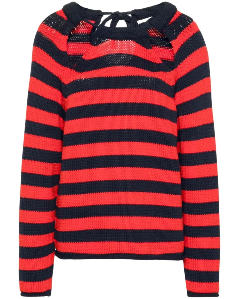 Claudie Pierlot Gestreifter Pullover Rot