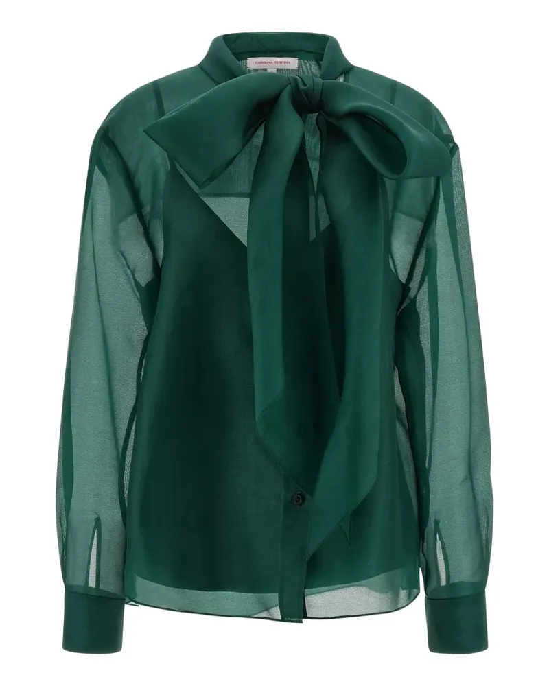 Carolina Herrera New York Bluse aus Seide - Grün Grün