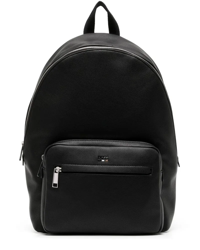 HUGO BOSS Rucksack mit Logo-Prägung Schwarz