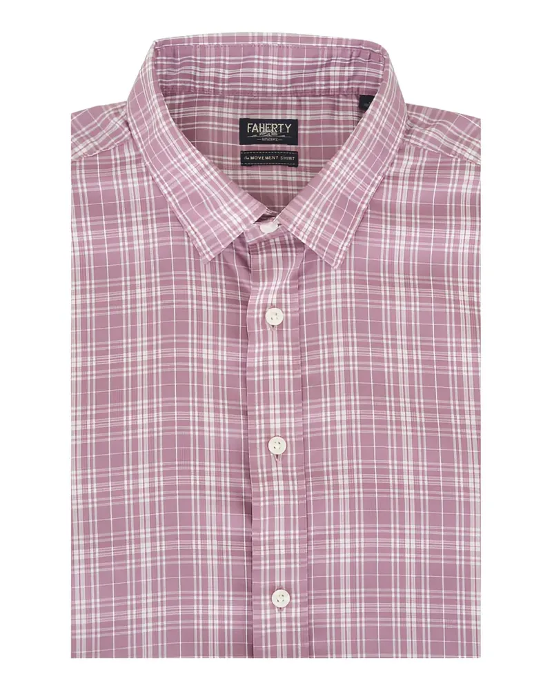 Faherty Kariertes The Movement™ Hemd - Rosa Rosa