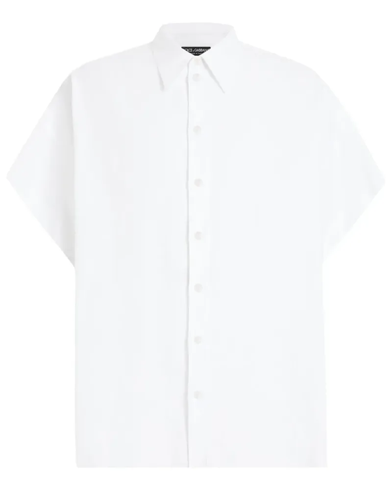 Dolce & Gabbana Hemd mit tiefen Ärmeln - Weiß Weiß