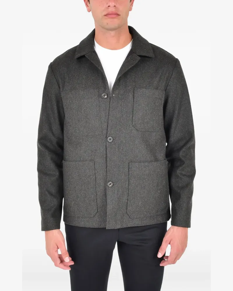 Drumohr  Geknöpfte Hemdjacke mit Taschen - Grün Grün