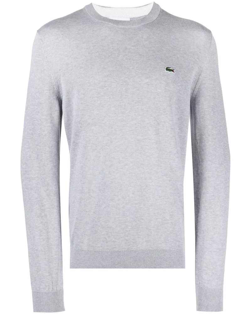 Lacoste Pullover mit rundem Ausschnitt - Grau Grau