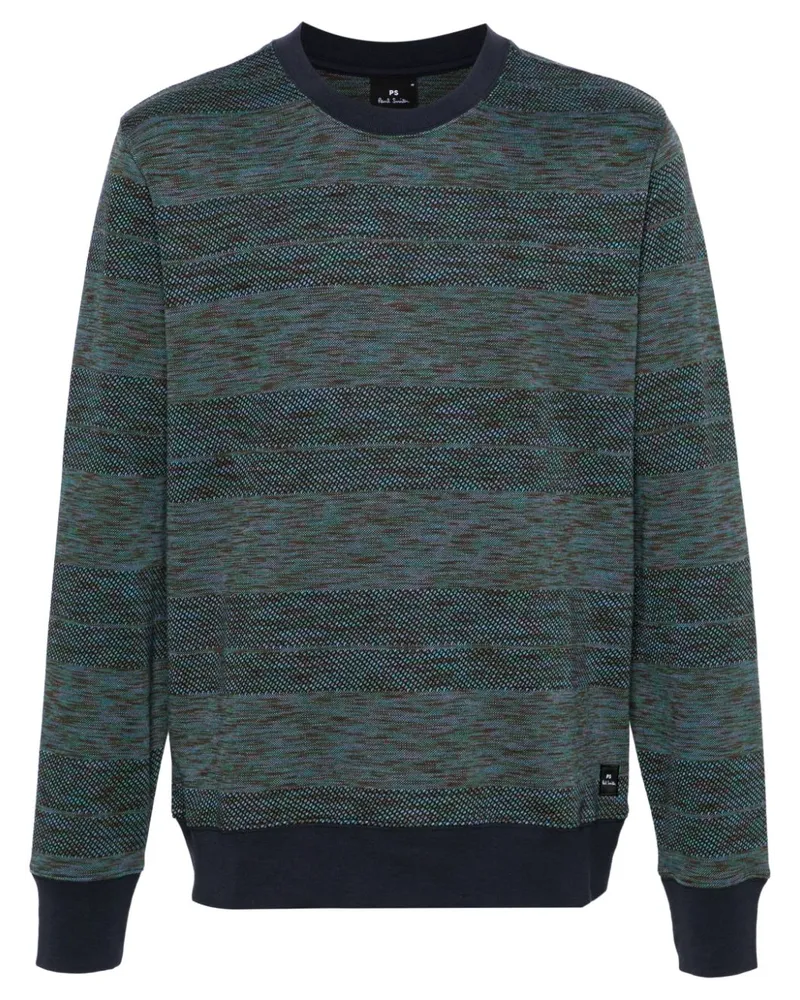 Paul Smith Gestreiftes Sweatshirt Blau