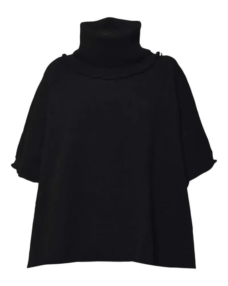 SOLOTRE Oberteil mit Rollkragen - Schwarz Schwarz