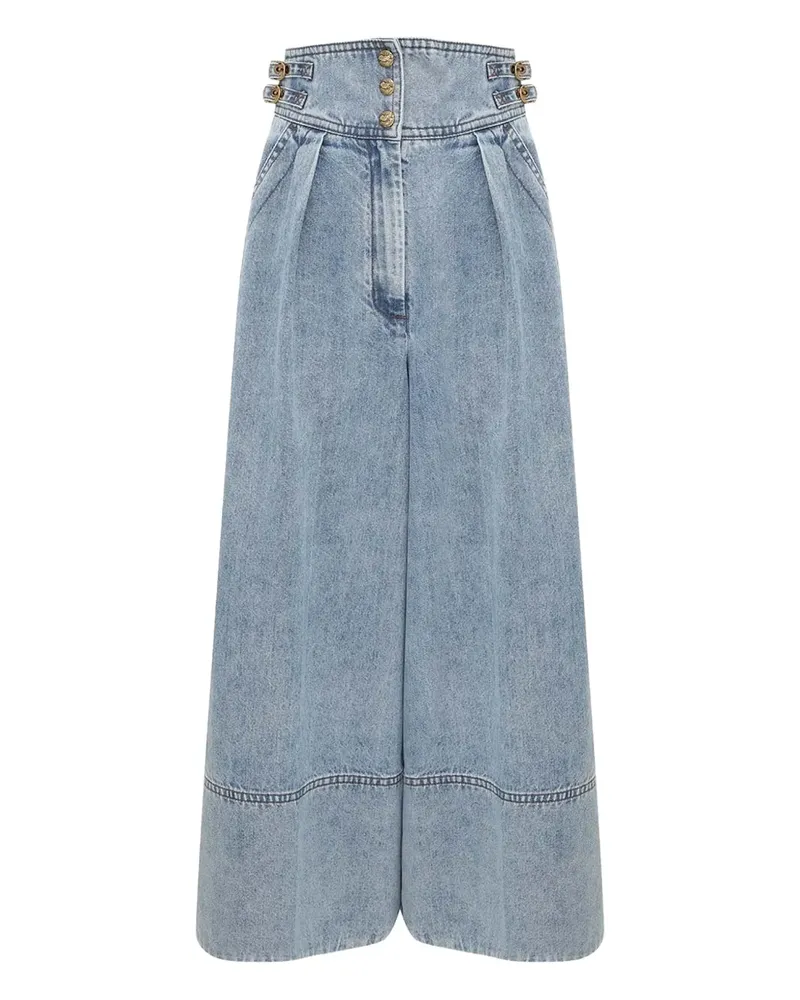 Zimmermann Jeans-Culottes mit hohem Bund - Blau Blau