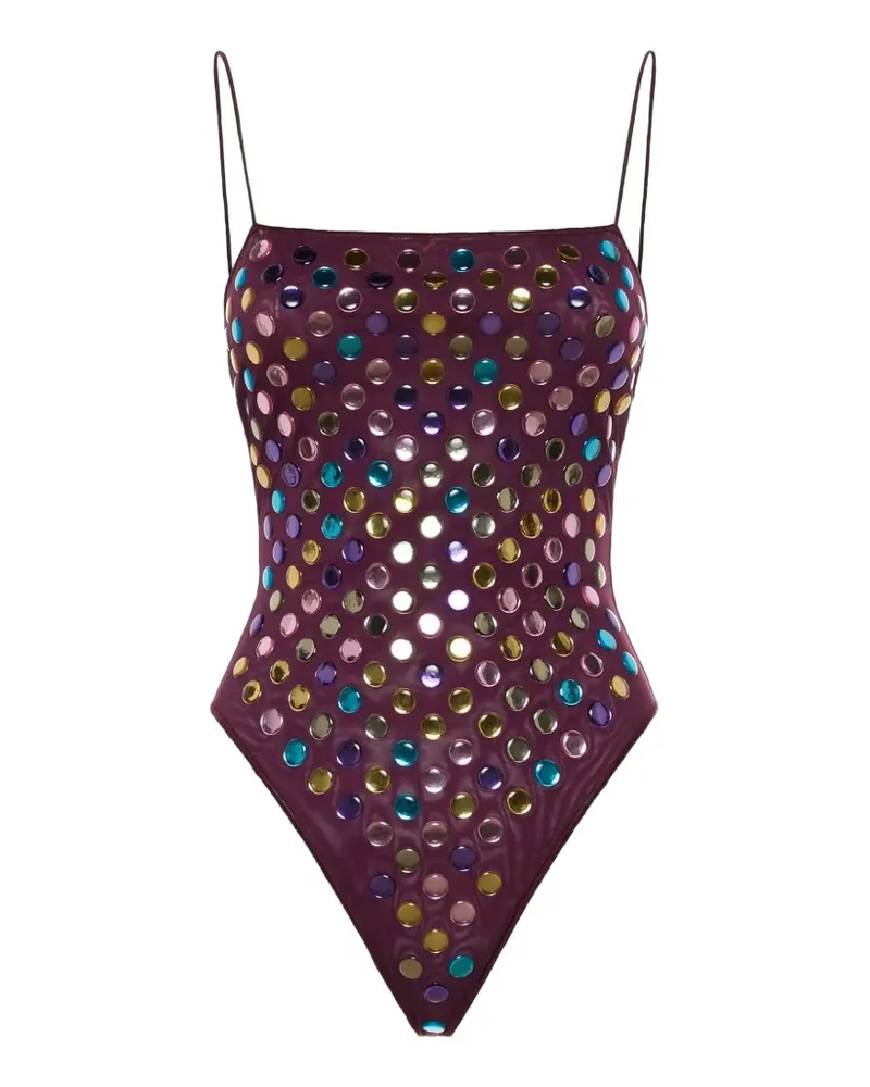 Oséree Bubble Maillot Badeanzug - Violett Violett