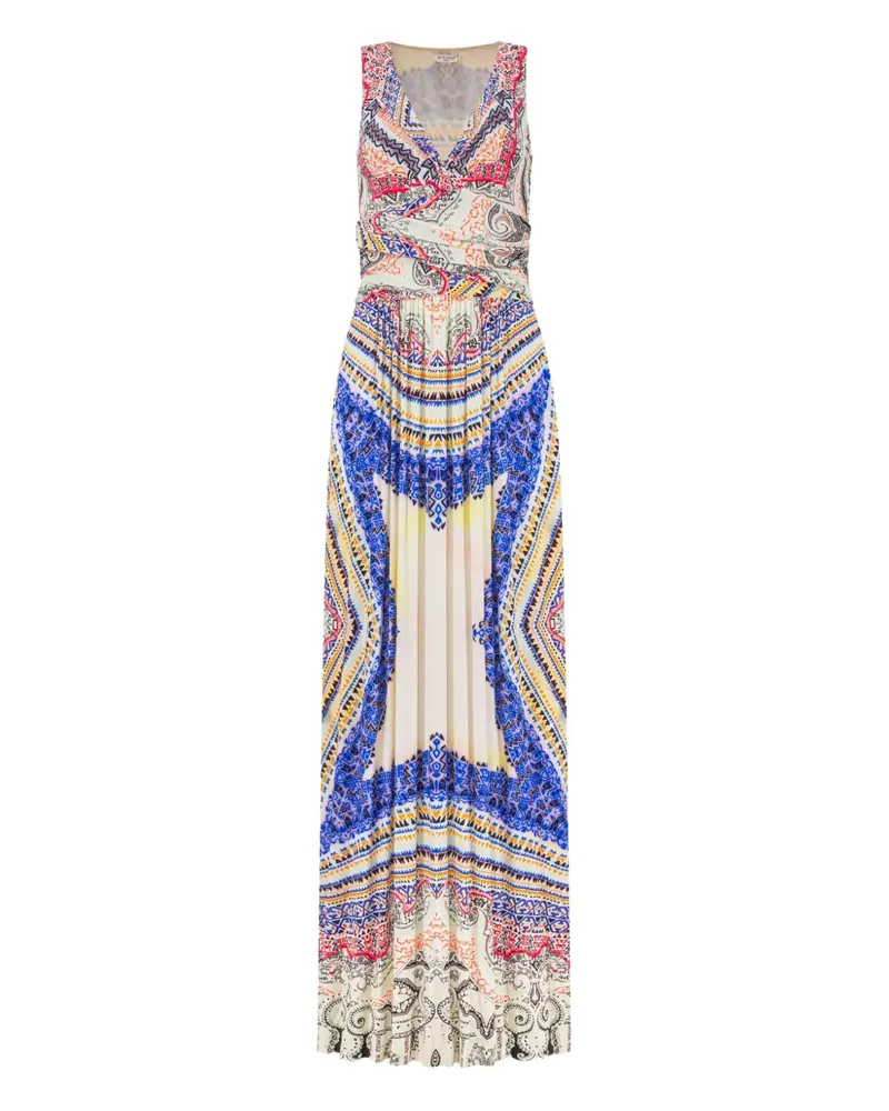 Etro Kleid mit abstraktem Print - Weiß Weiß