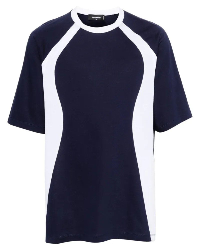 Dsquared2 T-Shirt mit Logo-Print - Blau Blau