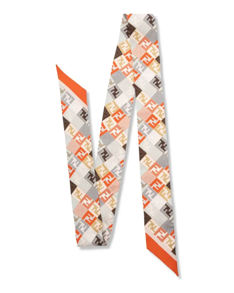 Fendi Schal aus Seide - Orange Orange