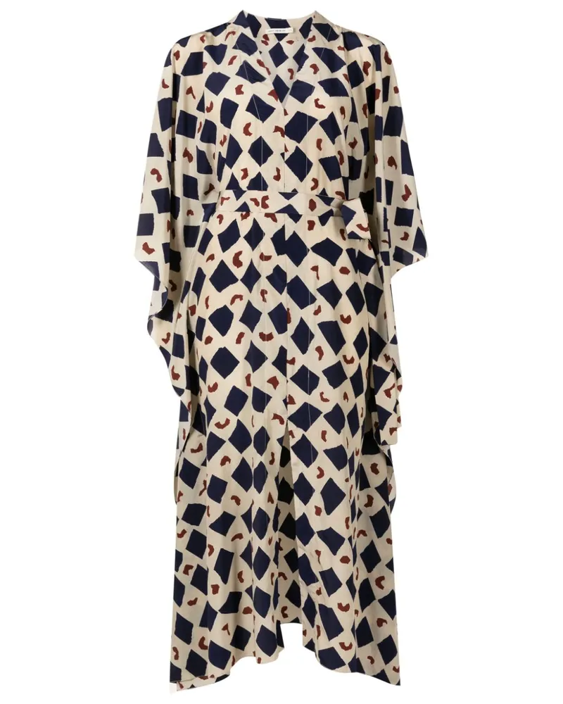 Lenny Niemeyer Seidenkleid mit abstraktem Print - Nude Nude