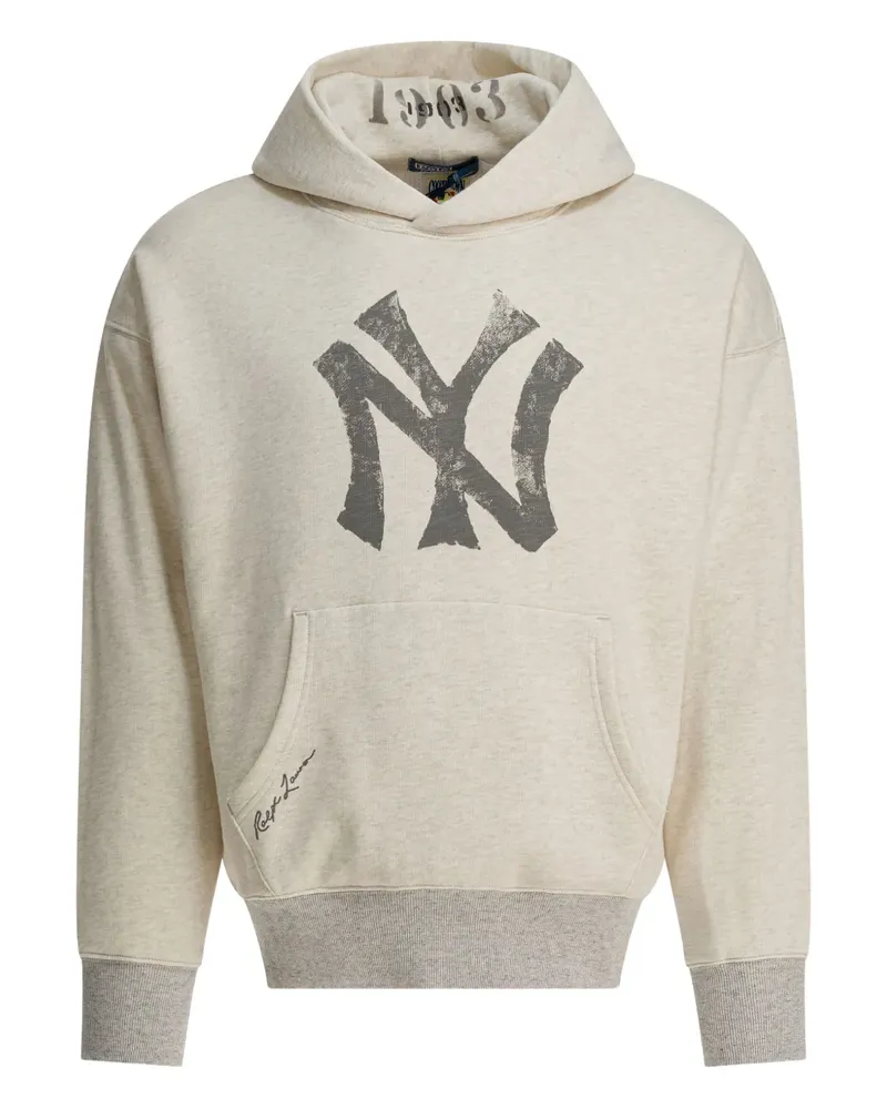 Ralph Lauren x New York Yankees™ print hoodie - Nude Nude