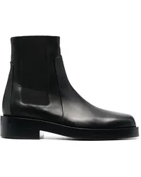 Jil Sander Klassische Chelsea-Boots Schwarz