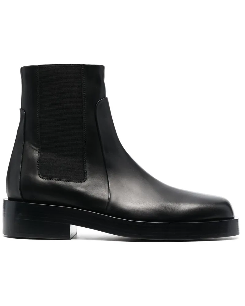 Jil Sander Klassische Chelsea-Boots Schwarz