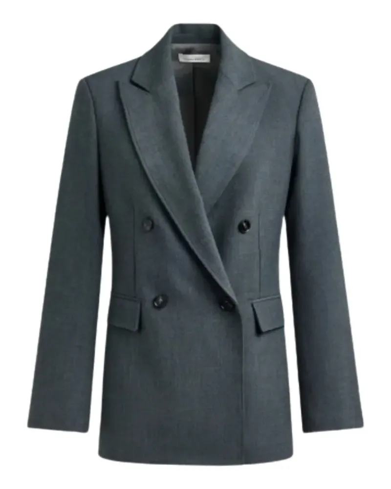 Liviana Conti Doppelreihiger Blazer - Grau Grau