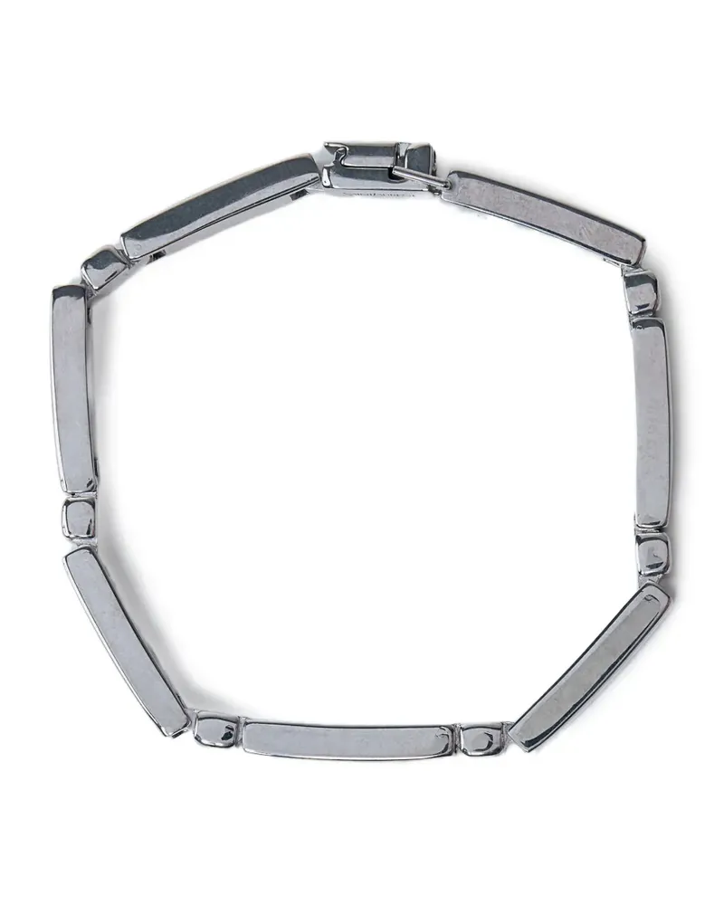 Saint Laurent Armband mit Logo-Gravur - Silber Silber