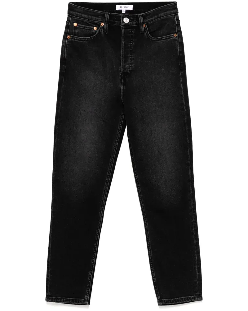 RE/DONE 90s Cropped-Jeans - Schwarz Schwarz