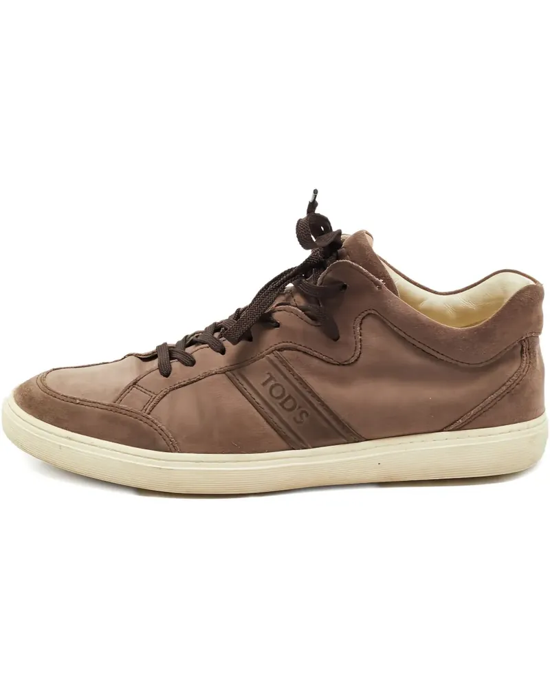 TOD'S Sneakers aus Leder - Braun Braun