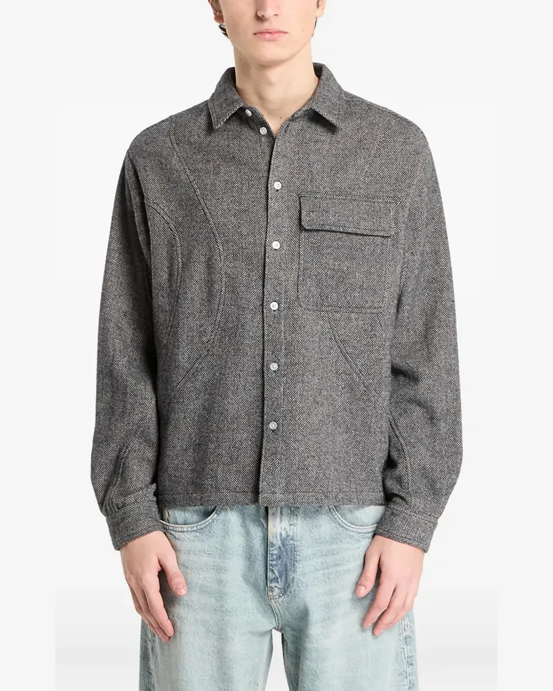 Dime chest-pocket shirt - Grau Grau