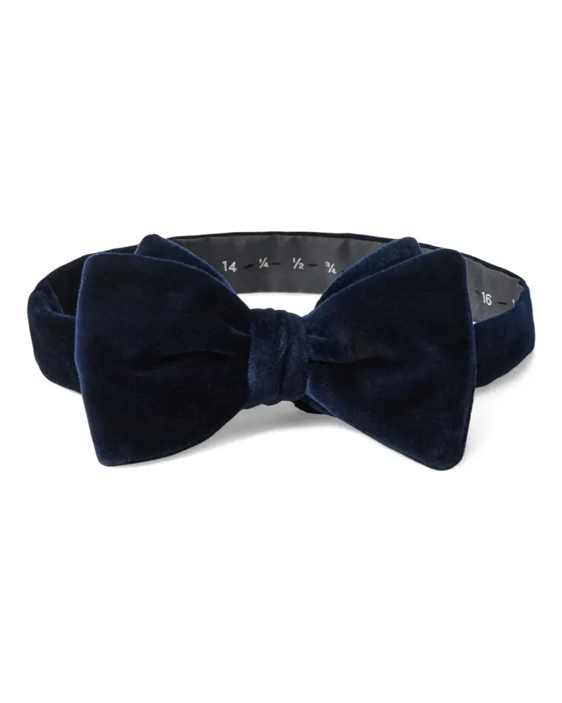 Ralph Lauren Fliege aus Samt - Blau Blau